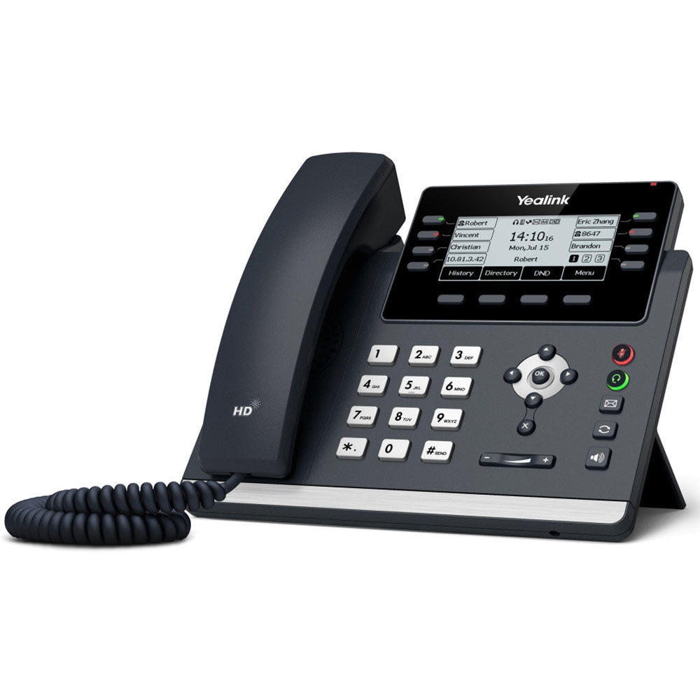 Yealink T43U 12 Line IP phone, 3.7' 360x160 pixel Graphical LCD with backlight, Dual USB Ports, POE Support, Wall Mountable, ( T42S ), 3.7' screen Yealink T43U 12 Line IP phone, 3.7' 360x160 pixel Graphical LCD with backlight, Dual USB Ports, POE Support, Wall Mountable, ( T42S ), 3.7' screen